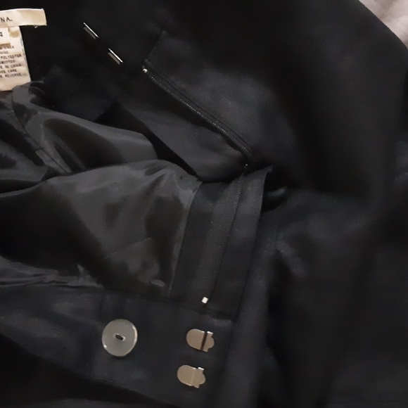 Merona Black Pants Trouser Straight Women 4 Linen Office Casual Vacation Cruise - Picture 4 of 6